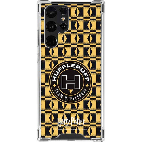 Wizarding Worlds Harry Potter Team Hufflepuff Galaxy S23 Ultra Clear Case
