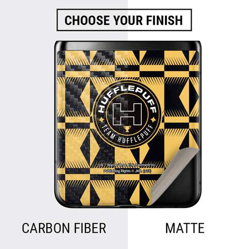 Wizarding Worlds Harry Potter Team Hufflepuff Galaxy Z Flip Skin
