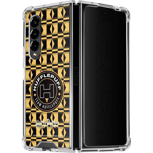 Wizarding Worlds Harry Potter Team Hufflepuff Galaxy Z Fold4 5G Clear Case
