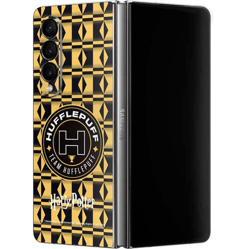 Wizarding Worlds Harry Potter Team Hufflepuff Galaxy Z Fold4 5G Skin