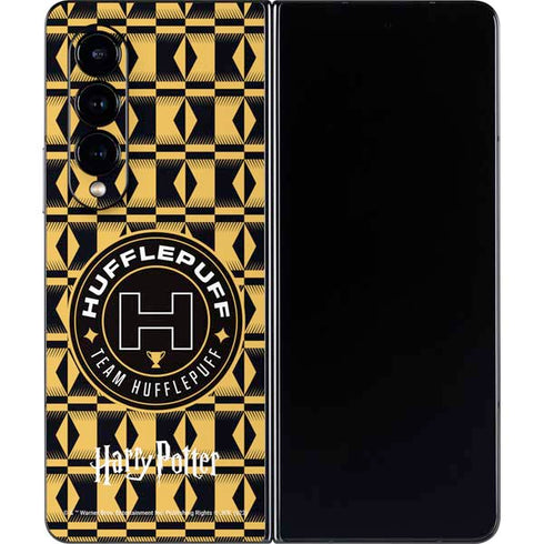 Wizarding Worlds Harry Potter Team Hufflepuff Galaxy Z Fold4 5G Skin