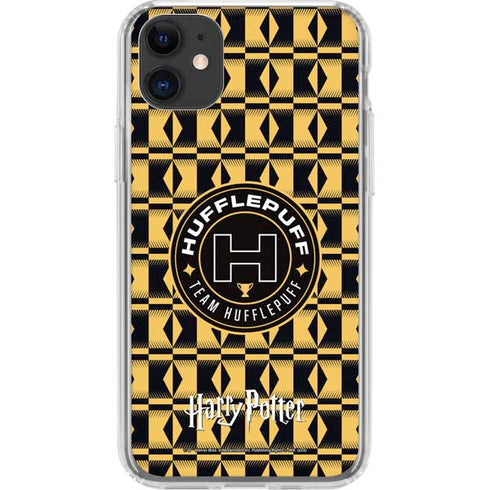 Wizarding Worlds Harry Potter Team Hufflepuff iPhone 11 Clear Case