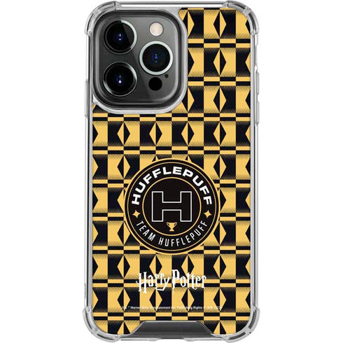 Wizarding Worlds Harry Potter Team Hufflepuff iPhone 15 Pro Clear Case