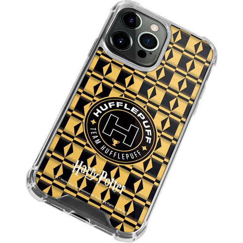 Wizarding Worlds Harry Potter Team Hufflepuff iPhone 14 Pro Clear Case