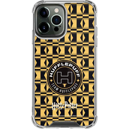 Wizarding Worlds Harry Potter Team Hufflepuff iPhone 14 Pro Max Clear Case