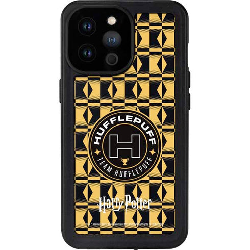 Wizarding Worlds Harry Potter Team Hufflepuff iPhone 14 Pro Max Waterproof Case