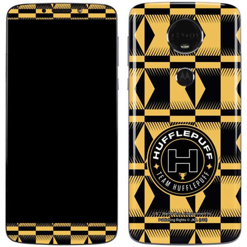 Wizarding Worlds Harry Potter Team Hufflepuff Moto E5 Plus Skin