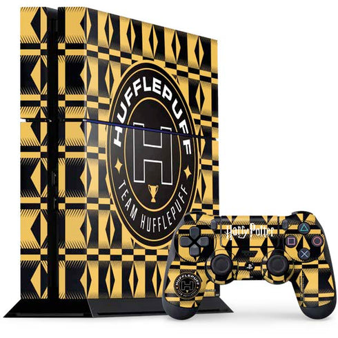 Wizarding Worlds Harry Potter Team Hufflepuff PS4 Console and Controller Bundle Skin