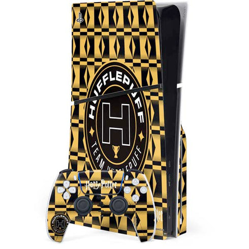 Wizarding Worlds Harry Potter Team Hufflepuff PS5 Slim Disk Bundle Skin