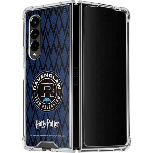 Wizarding Worlds Harry Potter Team Ravenclaw Galaxy Z Fold4 5G Clear Case