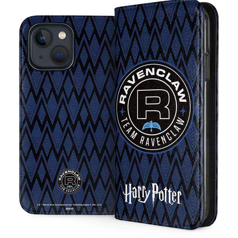 Wizarding Worlds Harry Potter Team Ravenclaw iPhone 15 Plus Folio Case