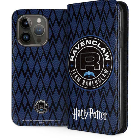 Wizarding Worlds Harry Potter Team Ravenclaw iPhone 15 Pro Folio Case