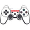 Team Satoshi PS3 Dual Shock wireless controller Skin
