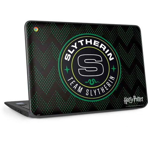 Wizarding Worlds Harry Potter Team Slytherin HP Chromebook Skin