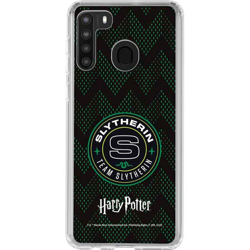 Wizarding Worlds Harry Potter Team Slytherin Galaxy A21 Clear Case