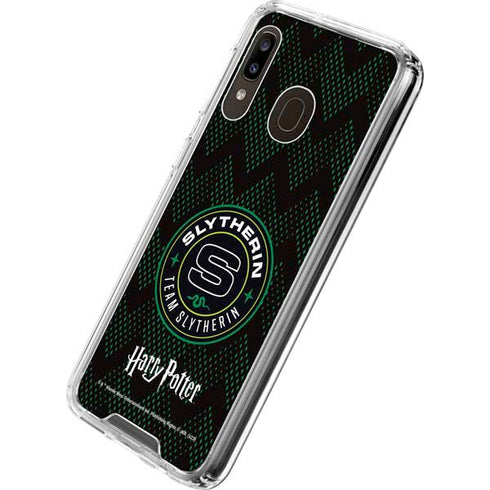Wizarding Worlds Harry Potter Team Slytherin Galaxy A30 Clear Case