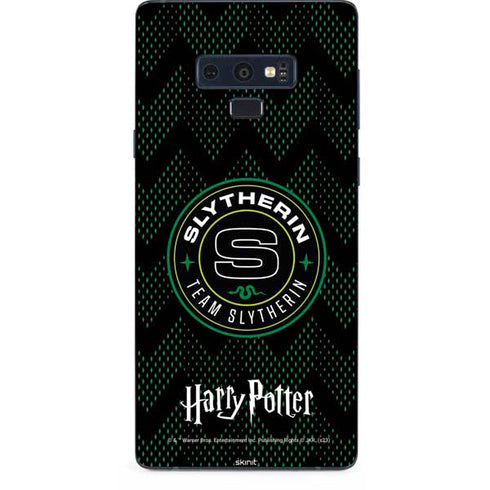 Wizarding Worlds Harry Potter Team Slytherin Galaxy Note 9 Skin