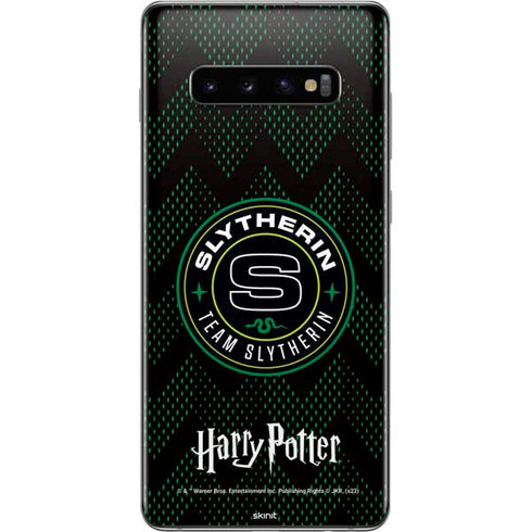 Wizarding Worlds Harry Potter Team Slytherin Galaxy S10 Plus Skin