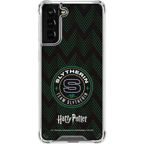 Wizarding Worlds Harry Potter Team Slytherin Galaxy S21 Plus 5G Clear Case