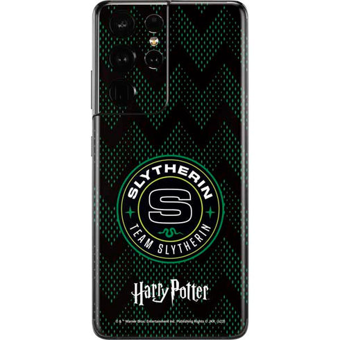 Wizarding Worlds Harry Potter Team Slytherin Galaxy S21 Ultra 5G Skin