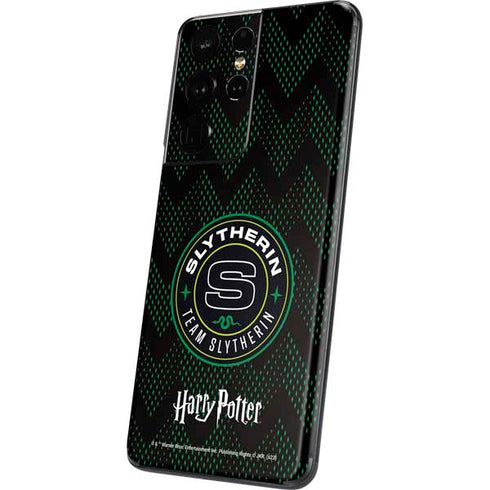 Wizarding Worlds Harry Potter Team Slytherin Galaxy S21 Ultra 5G Skin