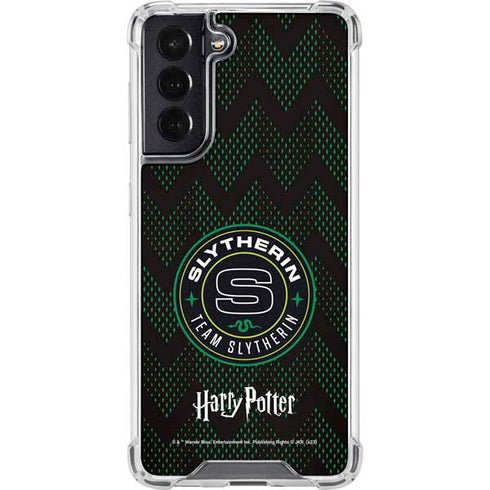 Wizarding Worlds Harry Potter Team Slytherin Galaxy S22 Clear Case