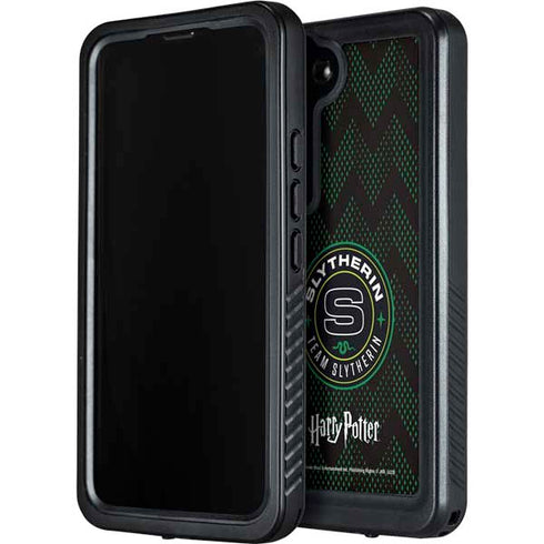 Wizarding Worlds Harry Potter Team Slytherin Galaxy S23 Plus Waterproof Case