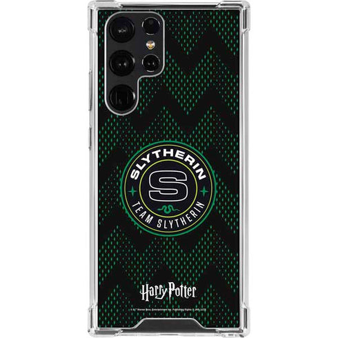 Wizarding Worlds Harry Potter Team Slytherin Galaxy S23 Ultra Clear Case