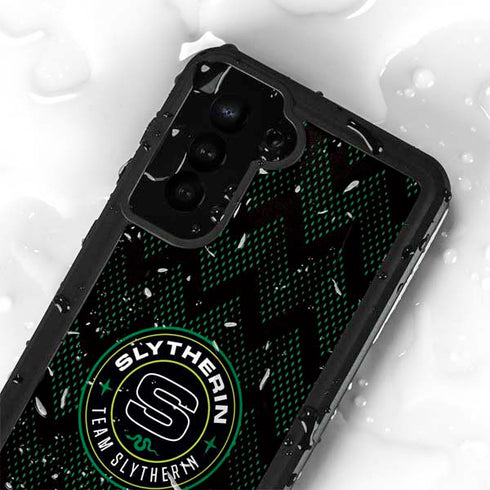 Wizarding Worlds Harry Potter Team Slytherin Galaxy S23 Waterproof Case