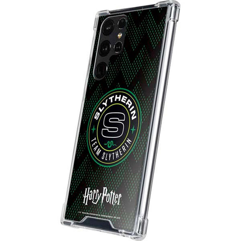 Wizarding Worlds Harry Potter Team Slytherin Galaxy S24 Ultra Clear Case