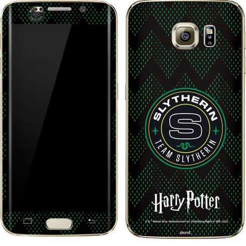 Wizarding Worlds Harry Potter Team Slytherin Galaxy S7 Edge Skin