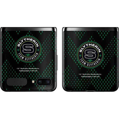Wizarding Worlds Harry Potter Team Slytherin Galaxy Z Flip Skin