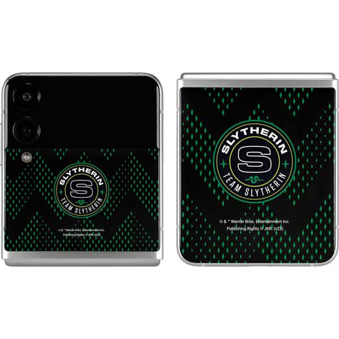 Wizarding Worlds Harry Potter Team Slytherin Galaxy Z Flip4 5G Skin