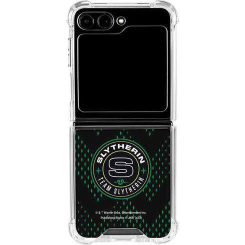 Wizarding Worlds Harry Potter Team Slytherin Galaxy Z Flip5 5G Clear Case