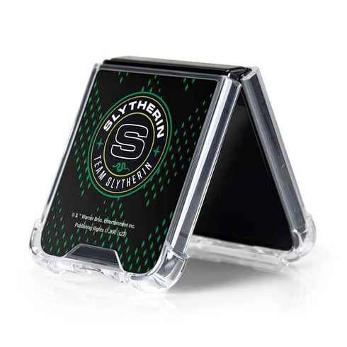 Wizarding Worlds Harry Potter Team Slytherin Galaxy Z Flip5 5G Clear Case