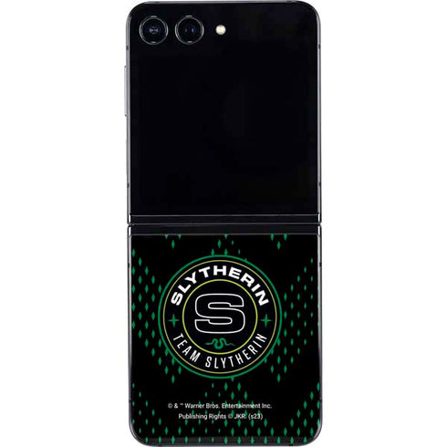 Wizarding Worlds Harry Potter Team Slytherin Galaxy Z Flip5 5G Skin