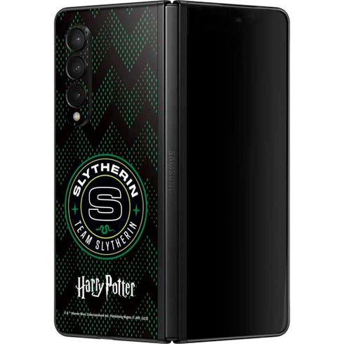 Wizarding Worlds Harry Potter Team Slytherin Galaxy Z Fold3 5G Skin