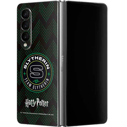 Wizarding Worlds Harry Potter Team Slytherin Galaxy Z Fold4 5G Skin