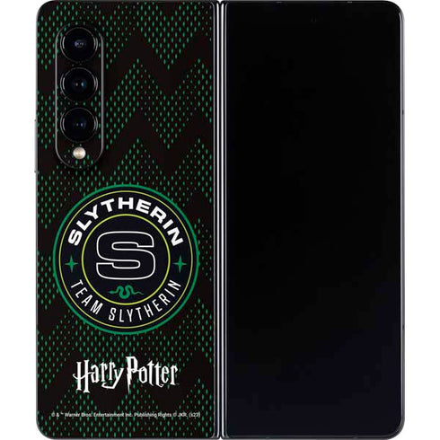 Wizarding Worlds Harry Potter Team Slytherin Galaxy Z Fold4 5G Skin