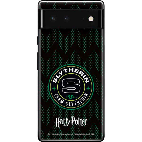 Wizarding Worlds Harry Potter Team Slytherin Google Pixel 6 Skin