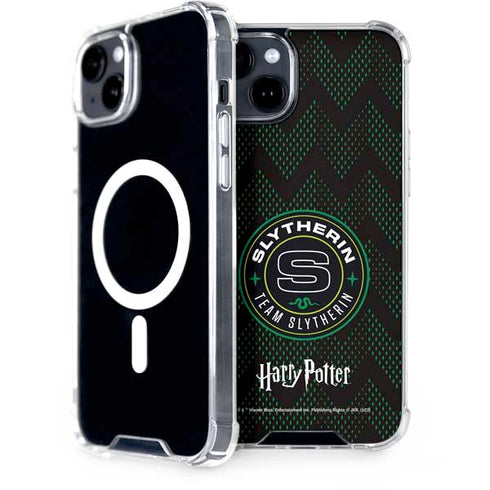 Wizarding Worlds Harry Potter Team Slytherin iPhone 15 MagSafe Case