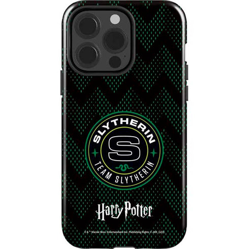 Wizarding Worlds Harry Potter Team Slytherin iPhone 15 Pro Impact Case