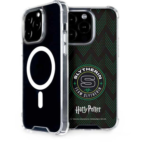 Wizarding Worlds Harry Potter Team Slytherin iPhone 15 Pro MagSafe Case
