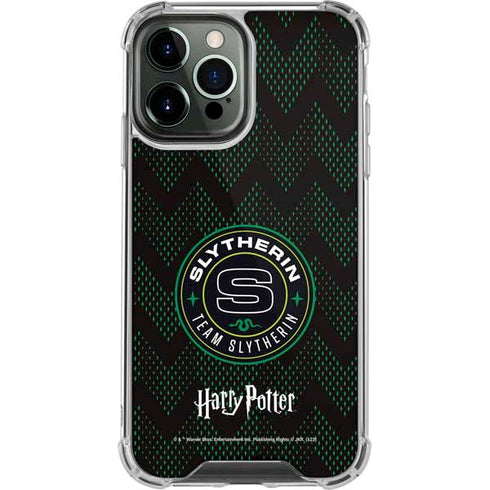 Wizarding Worlds Harry Potter Team Slytherin iPhone 15 Pro Max Clear Case