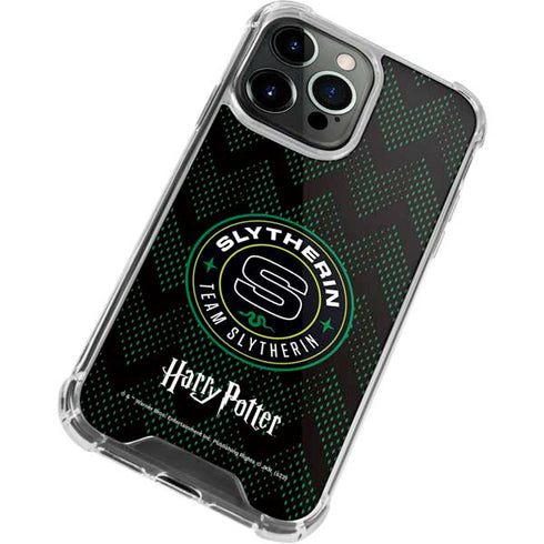 Wizarding Worlds Harry Potter Team Slytherin iPhone 15 Pro Max Clear Case
