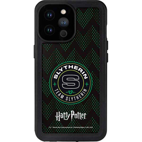 Wizarding Worlds Harry Potter Team Slytherin iPhone 14 Pro Max Waterproof Case