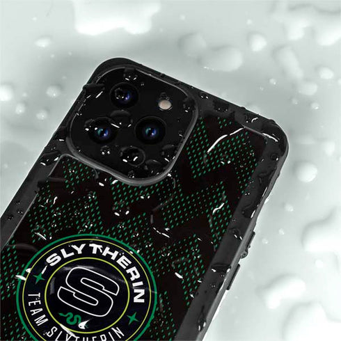 Wizarding Worlds Harry Potter Team Slytherin iPhone 14 Pro Max Waterproof Case