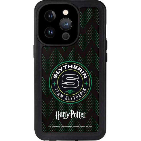 Wizarding Worlds Harry Potter Team Slytherin iPhone 14 Pro Waterproof Case