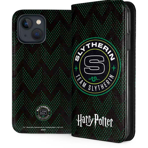 Wizarding Worlds Harry Potter Team Slytherin iPhone 15 Plus Folio Case