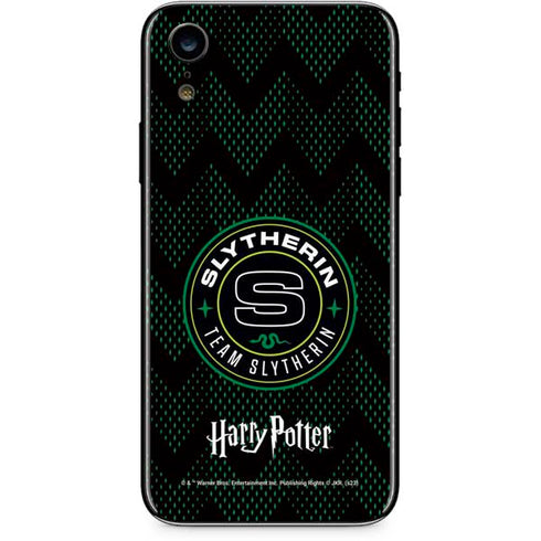 Wizarding Worlds Harry Potter Team Slytherin iPhone XR Skin